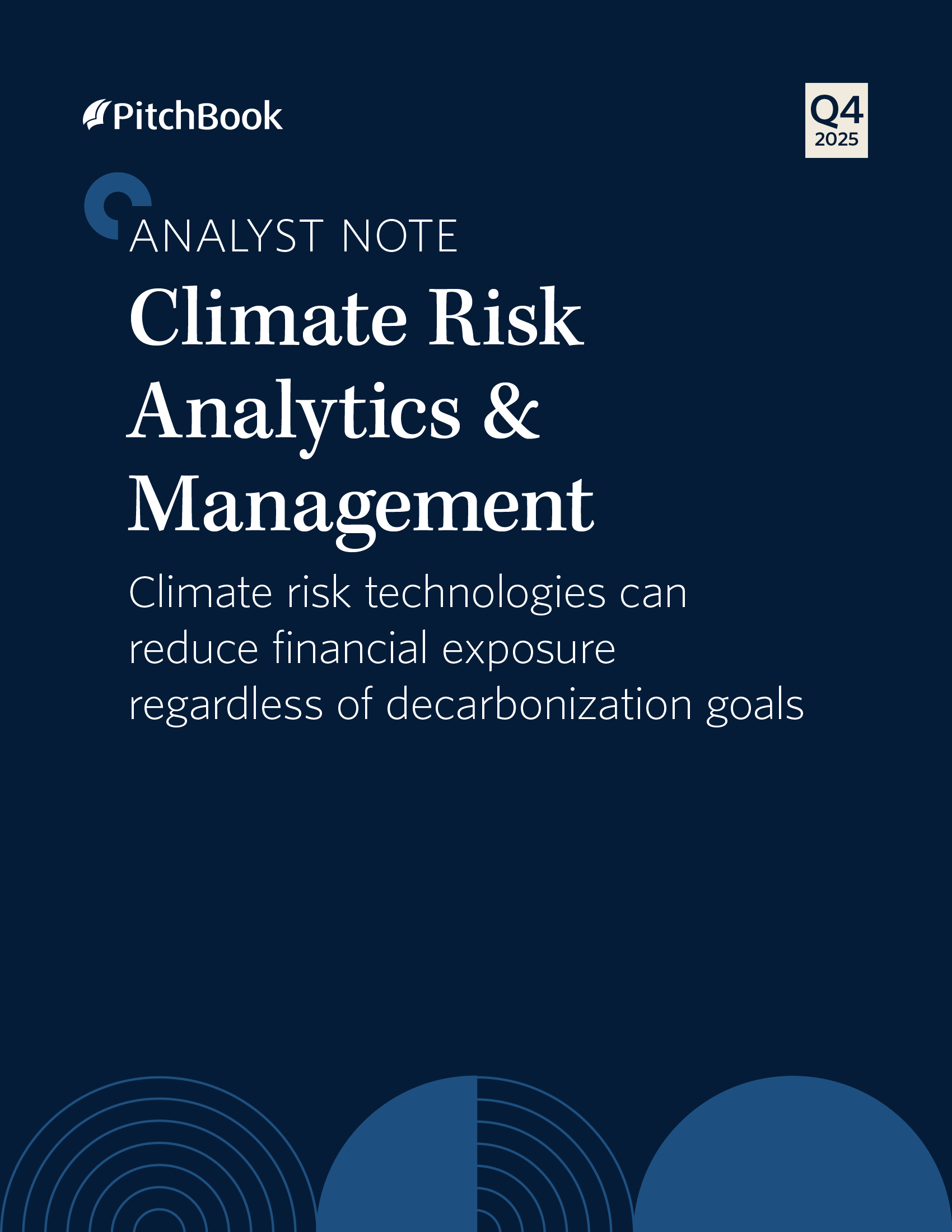 PitchBook Analyst Note: Climate Risk Analytics & Management