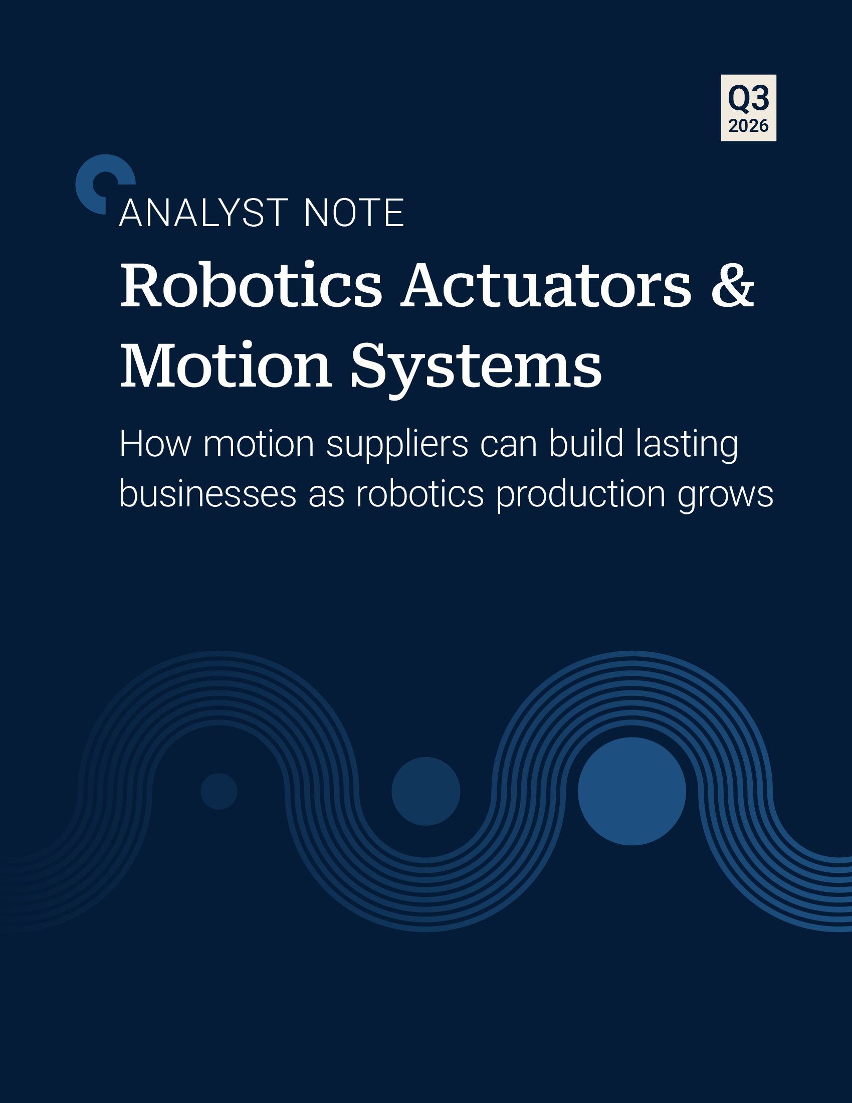 Robotics Actuators & Motion Systems