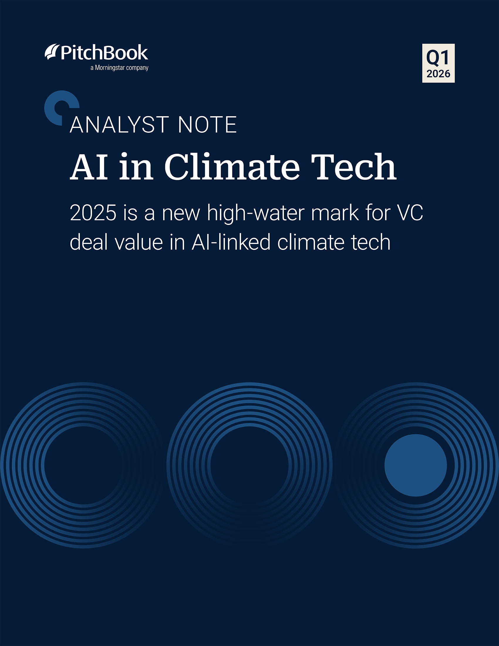 PitchBook Analyst Note: AI in Climate Tech