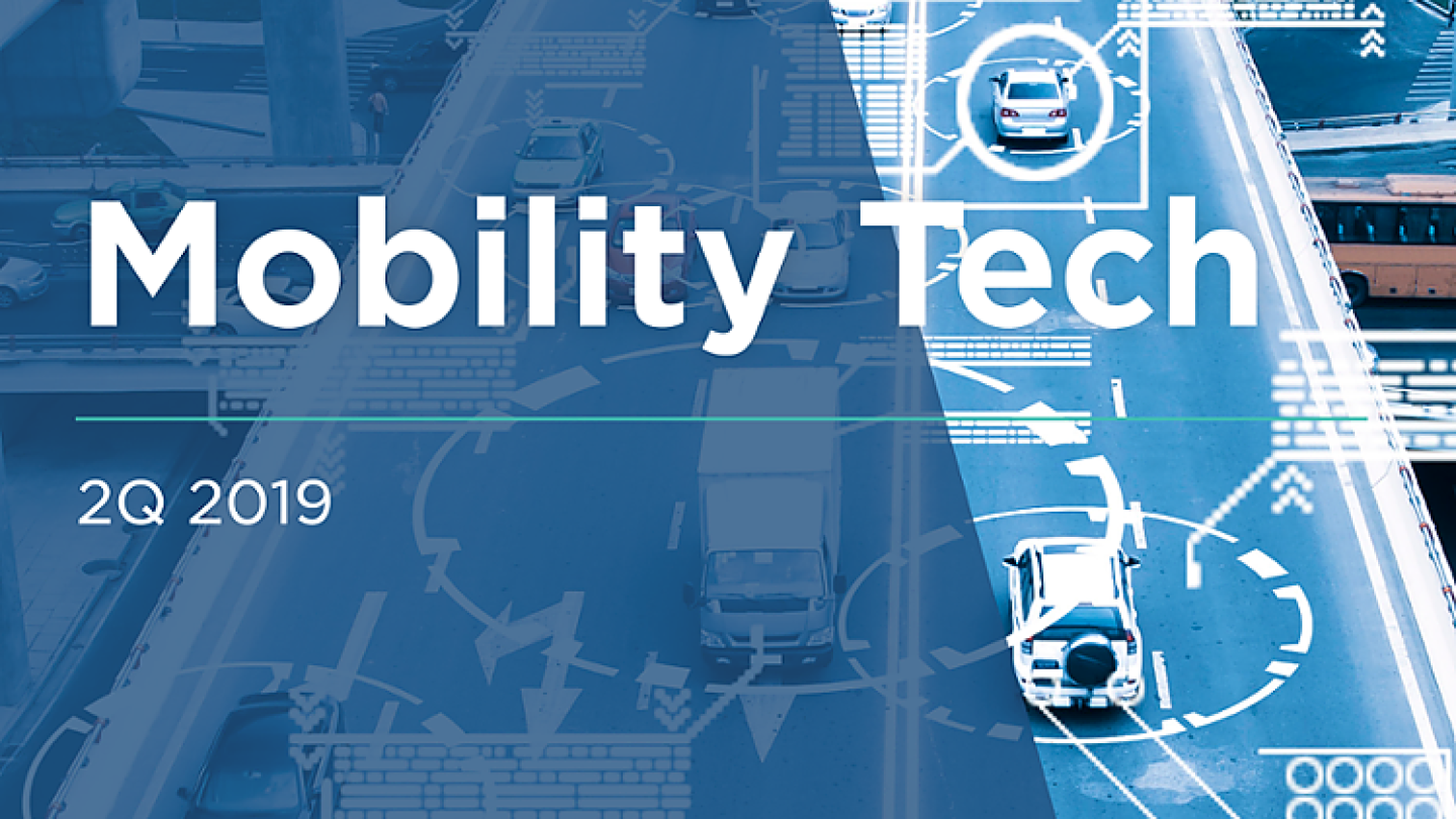 Move Tech Ritning 2Q 2019 Emerging Tech Research: Mobility Tech - PitchBook