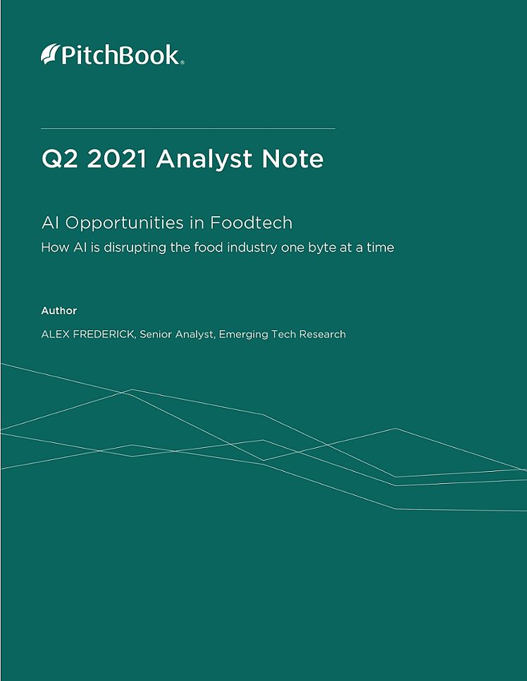 PitchBook Analyst Note: AI Opportunities in Foodtech